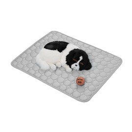 YXHZVON Pet Cooling Mat, Washable Dog Mat, Summer Cooling Pad for Dogs, Self Cooling Dog Mat for Home, On the Go or in the Car, 70 x 55 cm, L, Grey