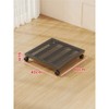 Round Iron Plant Caddy with Locking 360° Wheels, Mobile Flower