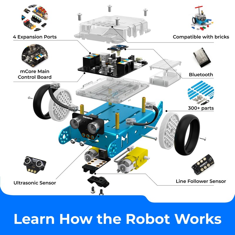Makeblock mBot Robot Kit, Robotics for Kids Ages 8-12 Learn