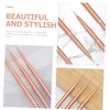 VICASKY 3pcs Portable Nail Art Pens Set Rose Gold Metal