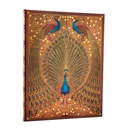 Paperblanks | Hafiz's Peacocks | Sangorski & Sutcliffe | Hardcover Journals | Ultra | Lined | Elastic Band | 144 Pg | 120 GSM