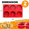 Silicone Egg Bite Molds, 2 Pack Frittata Pan, Deep 3