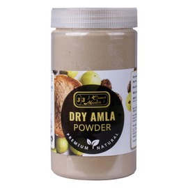 J J Crunch N Munch Organic Amla Powder – Edible & Topical Use | Indian Gooseberry Superfood for Immune Support, Hair Growth & Skin Health | No Additives, Non-GMO | (180 Gram)