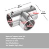 10 Pcs 1" Structural Pipe Fitting, Three Socket T Tube