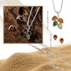 Copal Women's Jewellery Set with Amber Pendant and Earrings 925