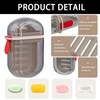2 PCS Travel Soap Case,Leakproof Soap Container with Lid,Apply To