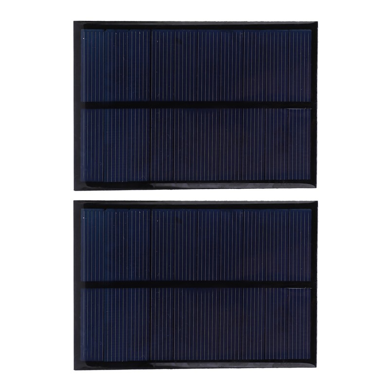2Pcs Mini Solar Panel Epoxy Power Module Battery Polysilicon Industrial