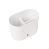 Umbra Step Modern Bathroom Storage, Toothbrush Holder, White