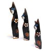 Purity Style Wooden Cat Gift Fair Trade, Hand Carved Set