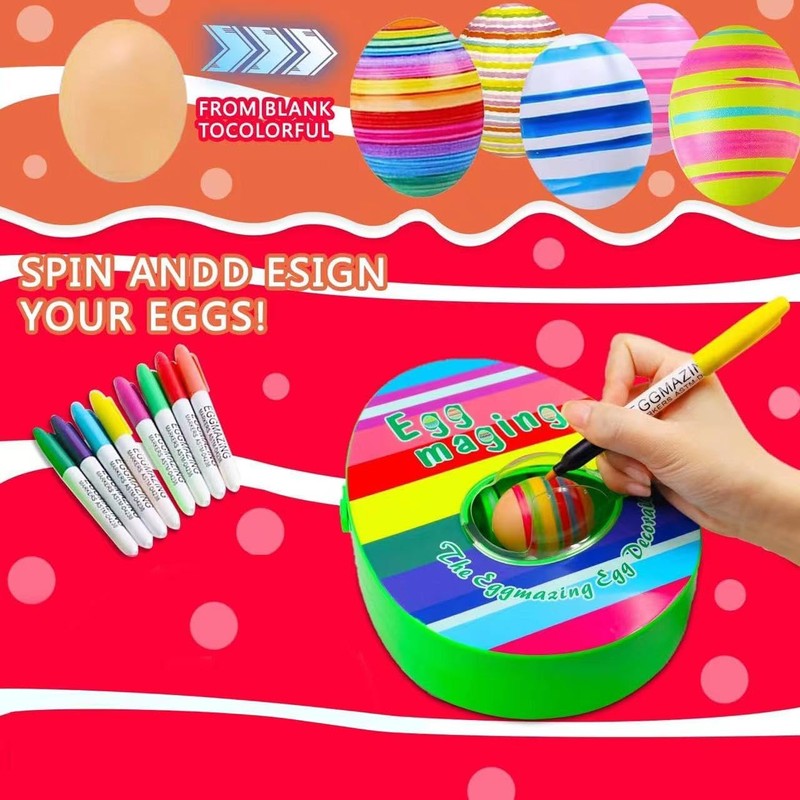 Abnaok Easter Egg Machine, Easter Egg Decoration Set, Easter Egg