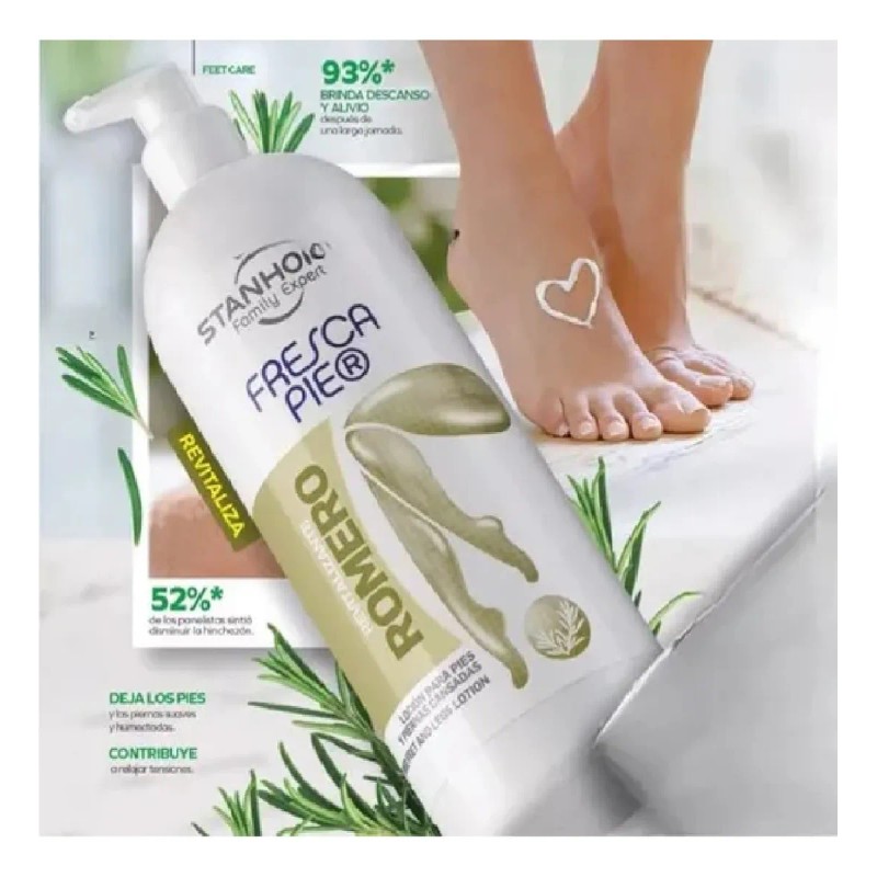 Fresca Pie Romero Jumbo 930 Ml, Stanhome Revitaliza La Piel