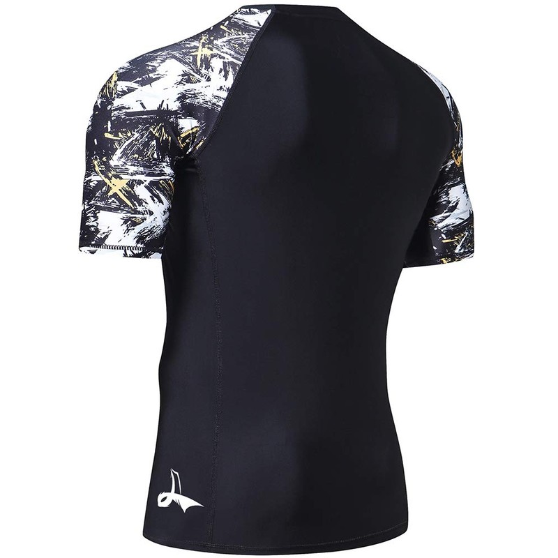 LAFROI Men's Short Sleeve UPF 50+ Baselayer Skins Compression Rash