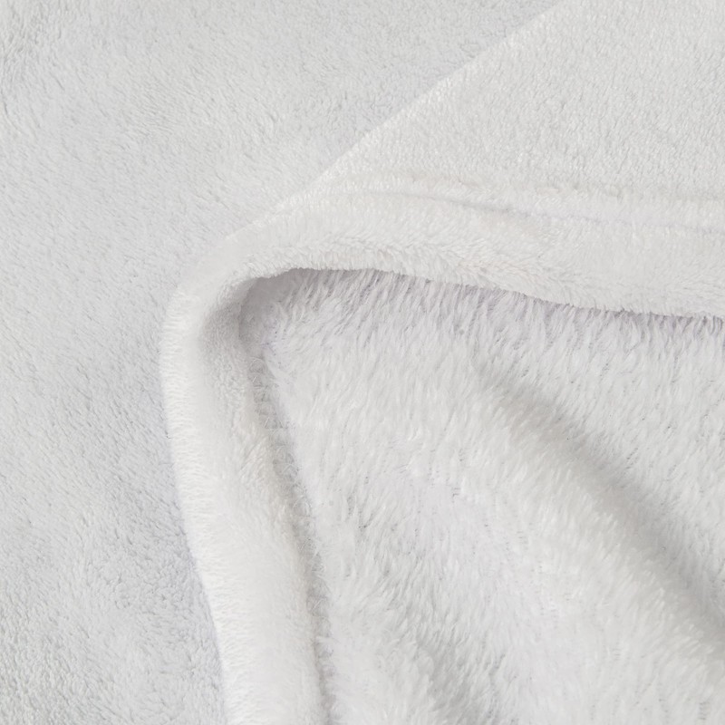 BEDELITE Fleece Blanket White Throw Blanket for Couch & Bed,