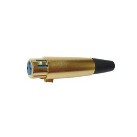 Velleman CA098 3-Pin XLR Jack, 1 Grade to 12 Grade, Long Type, Gold
