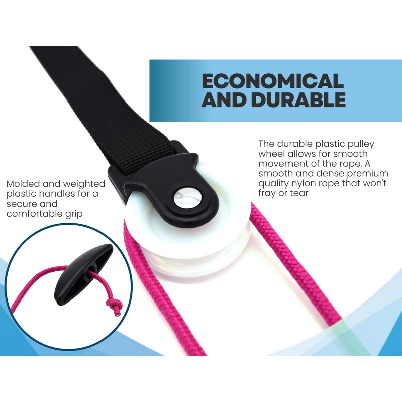 LiftAid Shoulder Pulley for Physical Therapy with Exercise Guide -