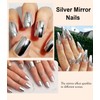 BISHENGYF Chrome Powder for Nails: 6pcs Metallic Effect Chrome Powder