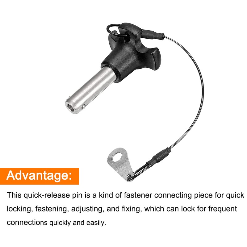 sourcing map Ball Locking Pin Pins with Button Handle 304