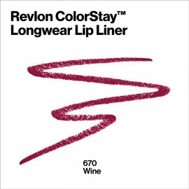 Revlon Delineador De Labios Colorstay Lipliner Tono Wine Indeleble