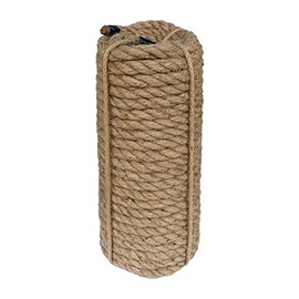ILIKEEC Jute Rope 16mm, 100 Feet 6.2lb Thick Garden Jute Twine String for DIY Cat Scratcher, Gardening, Bundling and Wall Hanging Craft Decorative (Brown)