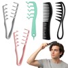 5 Piece Comb Set, Texture Comb, Curl Comb for Thick