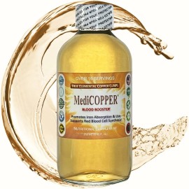 Nutraneering MediCOPPER® Blood Booster True Colloidal Copper CuNP Nutrient: 250 mL in Glass
