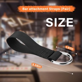ArrogantF Bar Attachment Straps Compatible with Bowflex Home Gym Parts,Use for Your LAT bar / Squat Bar / Bench Bar, Exercise The Shoulders, Back, Triceps, Biceps, Upper Body Strength Muscle Training
