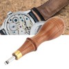 Wooden Handle Alloy Steel Watch Pry Watch Case Remover Watch