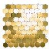Panel Decorativo Shimmer 4d Hexagonal 40 Pzas 30cm X 30cm