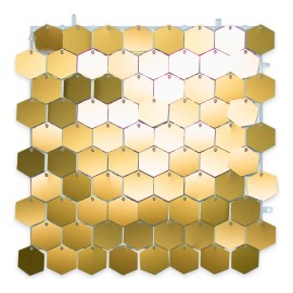 Panel Decorativo Shimmer 4d Hexagonal 40 Pzas 30cm X 30cm