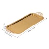 Serving Tray Gold Retro Light Luxury Oblong Water Cup Tea