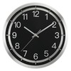 Fzy.bstim Silent Wall Clock Battery Operated,Modern Metal Wall Clock Decorative