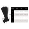 Fjquamitix 2-3 Pack Wide Calf Compression Socks (Black*Nude*White, 3Xl)