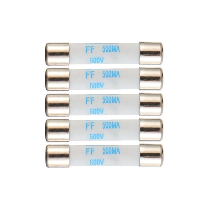 BOJACK Digital Multimeter Fuse 0.5A 500mA 600V DC Fast Acting
