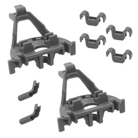 00428344 Dishwasher Bearing Lower Rack Flip Tine Clip Kit Compatible With Bosch Thermador Kenmore Dishwashers Replaces 418499 00418499 428344 420199