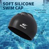 Whale Silicone Swim Cap - Waterproof, Non-Slip, High Elasticity -