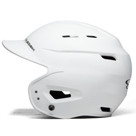Boombah DEFCON Solid Matte Batting Helmet Sleek Profile NOSCAE White - Size Junior 6 1/4" - 7"