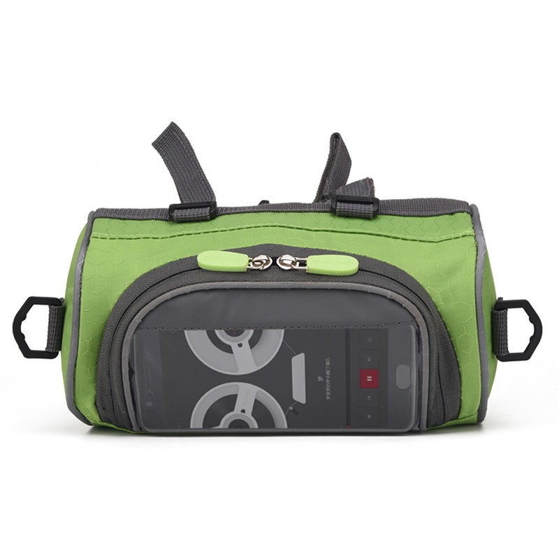 Bike Handlebar Bag Bike Bucket Bag with Touch Screen Waterproof