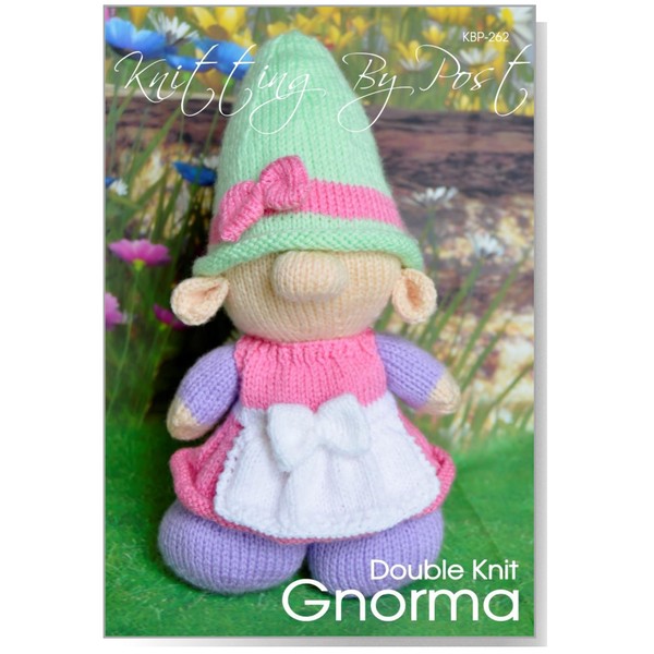 Knitting Pattern A5 Leaflet Gnorma The Gnome Soft Toy. Knitters