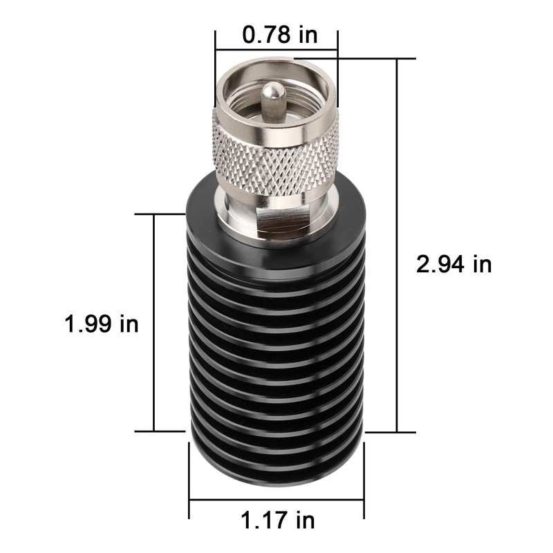 XRDS -RF 15W UHF Male Dummy Load, 50 Ohm UHF