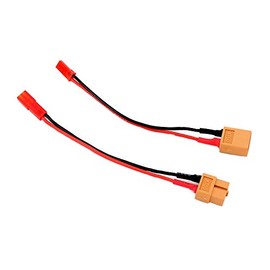 BDHI 2pairs JST Male to XT60 Male/JST Female to XT60 Female Adapter with 10cm 4in 20awg Wire(BDHI-13)