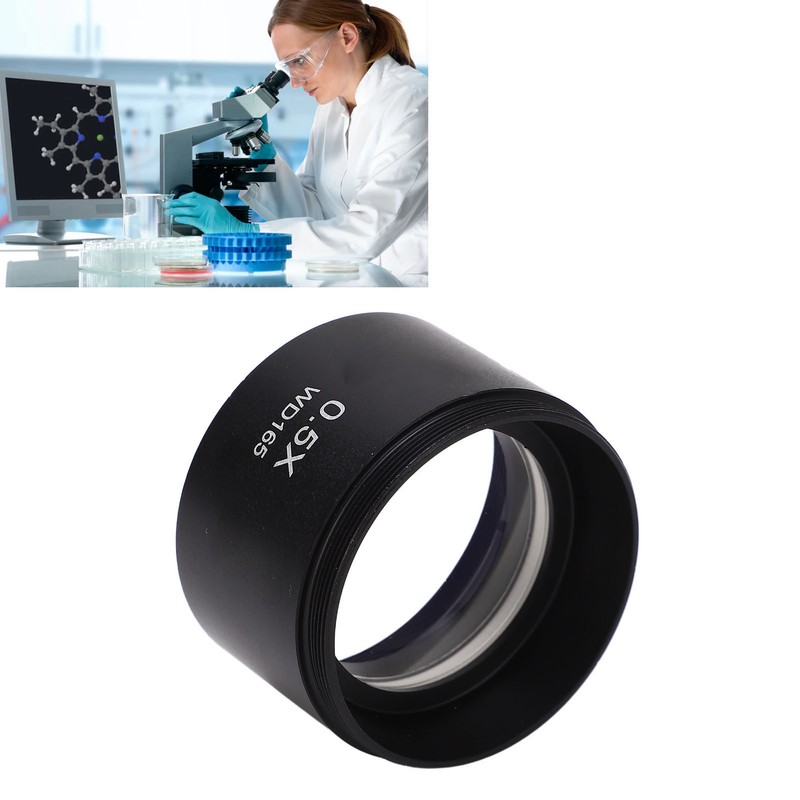 Microscope Objective Lens 0.5X High Transmittance Refractive Index Wide Viewing