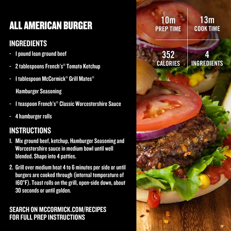 McCormick Grill Mates Hamburger Seasoning, 7.75 Oz