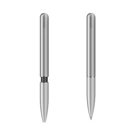 stilform - Ballpoint Pen - Precision Milled Aluminum with Magnetic Closure Mechanism and Superior Schmidt Refill - Award Winning Design (Comet Grey)
