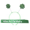 Topfunyy St. Patrick's Day Irish Shamrock Headband and Kiss Me
