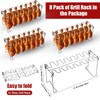 8 Pcs Chicken Leg and Wing Rack for Grill 14
