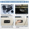 X AUTOHAUX 4 Pcs Exterior Door Handle with Key Hole
