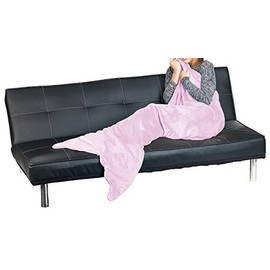 Wilson Gabor Mermaid Sleeping Bag: Soft Mermaid Blanket with Fin for Children, 140 x 60 cm, Pink (Mermaid Sleeping Bag Children, Sleeping Bag Blanket, Gift Ideas)