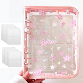 Sticker Notebook, Transparent, A5 Storage Binder, Large Size, Animal Pattern Binder Girls, Removable, Clear Sticker Notebook, Sticker Storage Album, For Collecting, Organizing & Display, Refillable