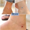 Beautiful Silver Anklet with February Birthstone - 925 Silver Anklet