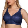 DotVol Women's Full Coverage Minimizer Bra Comfort Wirefree Non Padded